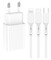Фото - Сетевое зарядное устройство SkyDolphin SC36E (1USBx2.4A) White (MZP-000187) + кабель Lightning/Type-C/MicroUSB | click.ua
