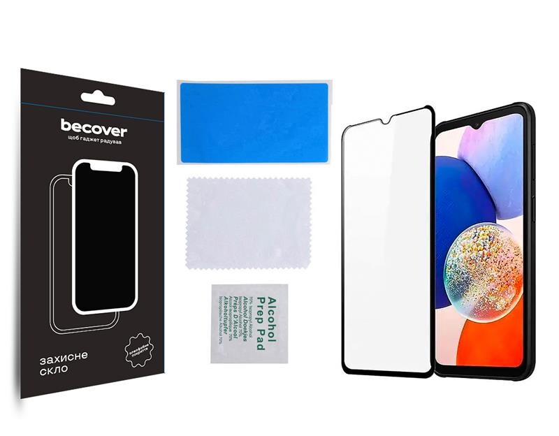 Защитное стекло BeCover для Samsung Galaxy A14 SM-A145/A14 5G SM-A146 Black (708953)