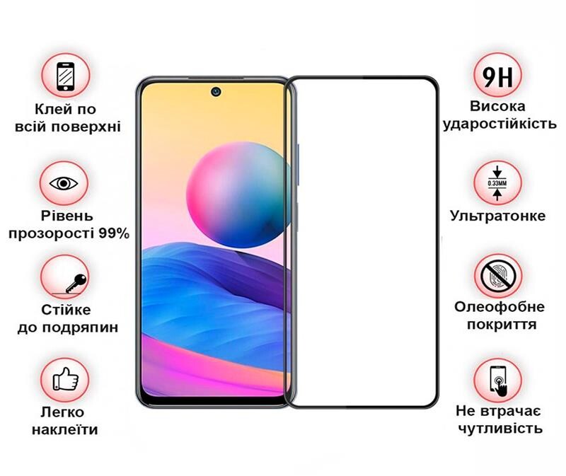 Защитное стекло BeCover для Xiaomi Redmi Note 12 4G/Note 12 5G/Poco X5 5G Black (708783)
