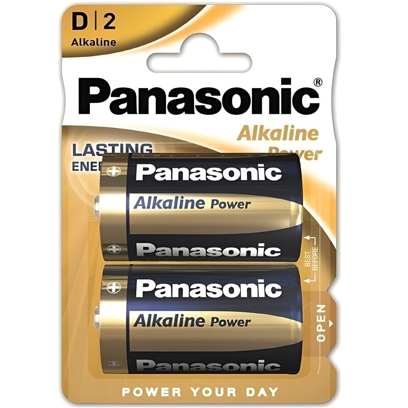 Батарейка Panasonic Alkaline Power D/LR20 BL 2 шт